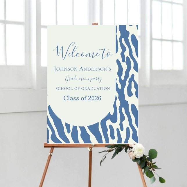 Modern abstract Pattern graduation welcome sign  (Creator Uploaded)