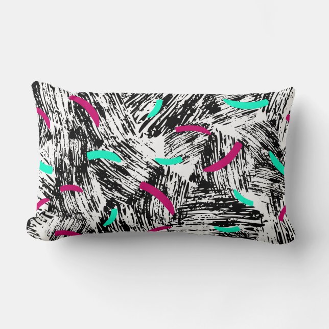 Modern Abstract pattern. Lumbar Pillow (Front)