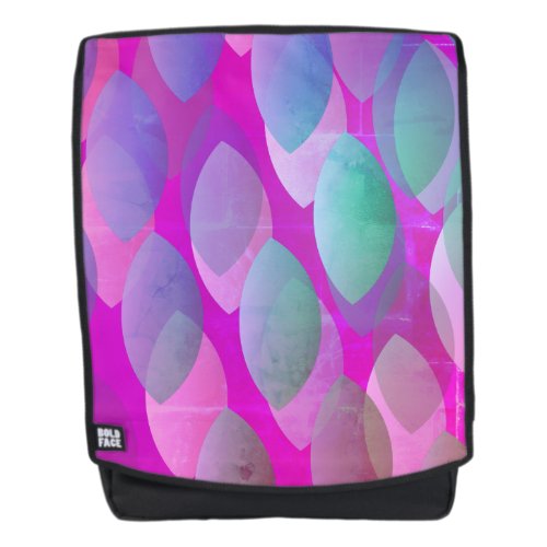 Modern Abstract Pattern  Magenta Purple Pink Teal Backpack