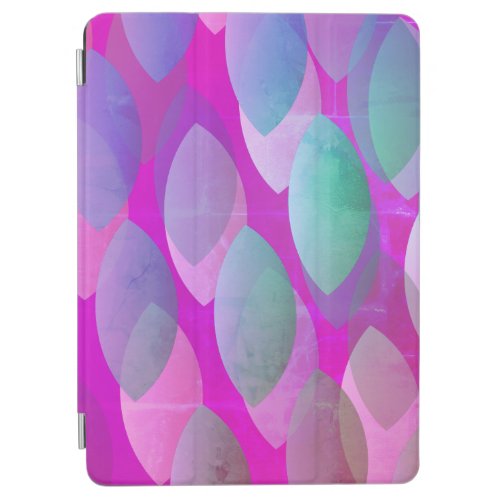 Modern Abstract Pattern  Magenta Purple Pink Teal iPad Air Cover