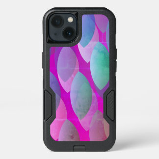 Modern Abstract Pattern | Magenta Purple Pink Teal iPhone 13 Case