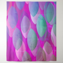 Modern Abstract Pattern | Magenta Purple Pink Teal Tapestry