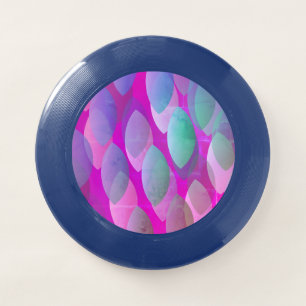 Modern Abstract Pattern   Magenta Purple Pink Teal Wham-O Frisbee