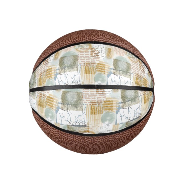 Modern Abstract Pattern Mini Basketball (Front)
