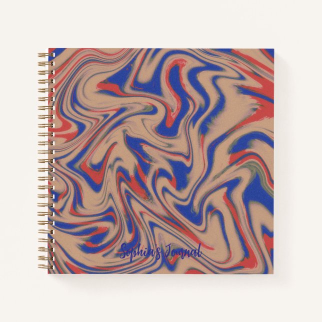 Modern Abstract Pattern Notebook (Front)