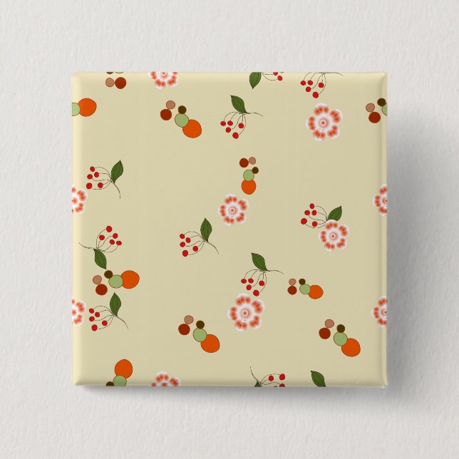 Modern Abstract Pattern Pinback Button (Front)