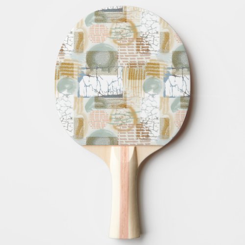 Modern Abstract Pattern Ping Pong Paddle
