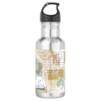 Modern Abstract Pattern Stainless Steel Water Bottle