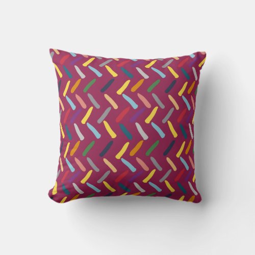 Modern Abstract Pattern Throw Pillow