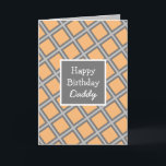 Modern Abstract Personalized Happy Birthday Daddy Card<br><div class="desc">Abstract simple Modern Personalized Happy Birthday Daddy Card.</div>