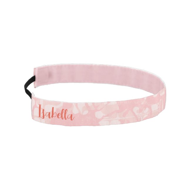 Modern Abstract Personalized Name Athletic Headband (Left)