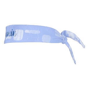 Modern Abstract Personalized Name Sports Headband