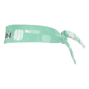 Modern Abstract Personalized Name Sports Headband