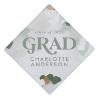 Modern abstract photo collage graduate green party