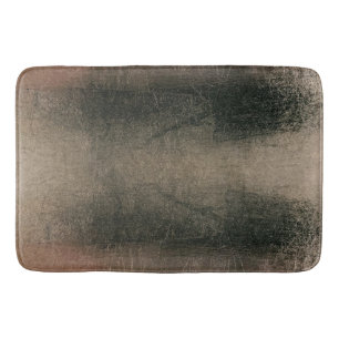 Modern Abstract Pink Black Gold Grunge Bath Mat