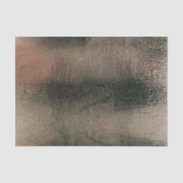 Modern Abstract Pink Black Gold Grunge Party Tissue Paper (Front)