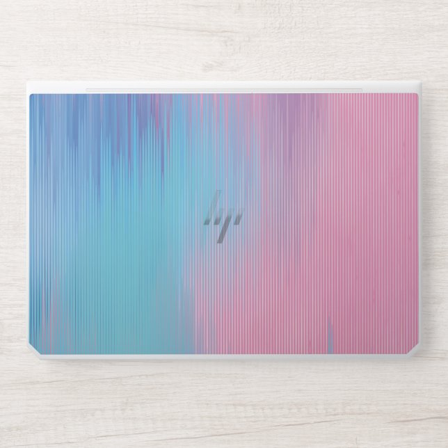 Modern Abstract Pink Blue & Purple Background HP Laptop Skin (Front)