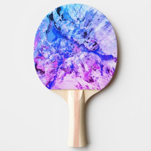 Modern Abstract Pink Blue Purple Template Trendy Ping Pong Paddle