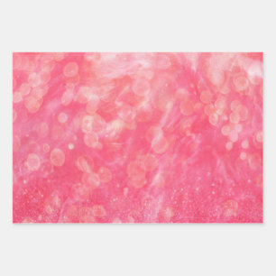Modern Abstract Pink Color Watercolor Wrapping Paper Sheets