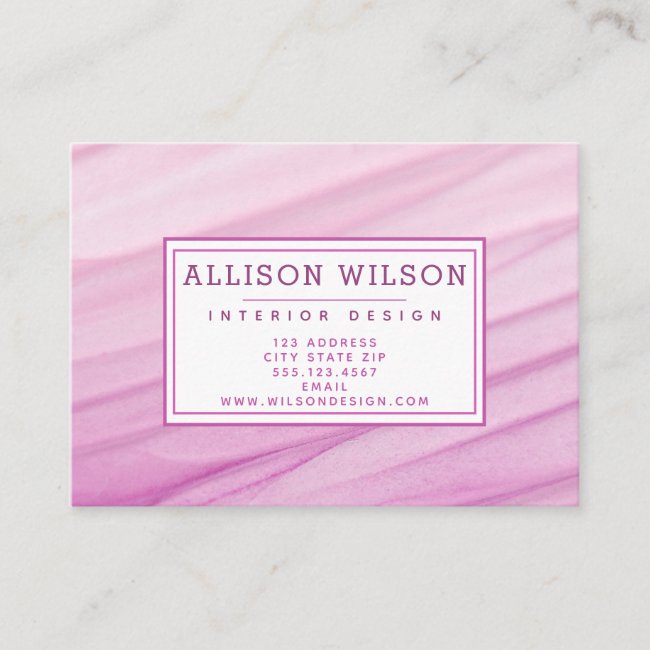 Modern Abstract Pink Watercolor Pattern - Monogram
