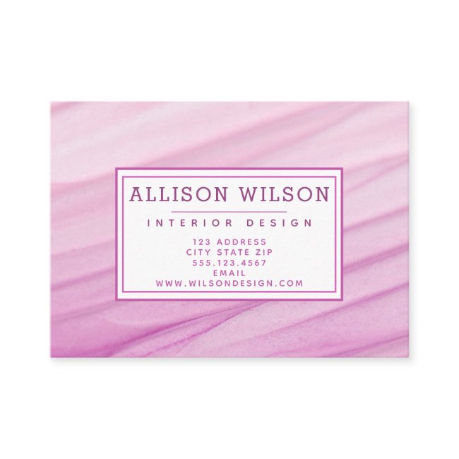 Modern Abstract Pink Watercolor Pattern - Monogram