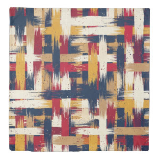 Modern Abstract Plaid Duvet Cover Bedding