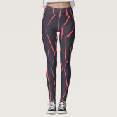 Modern Purple Triangle Pattern Leggings