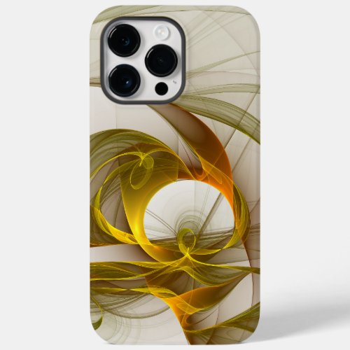 Modern Abstract Precious Metal Colors Fractal Case_Mate iPhone 14 Pro Max Case