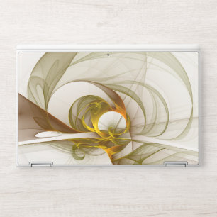 Modern Abstract Precious Metal Colors Fractal HP Laptop Skin