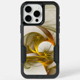 Modern Abstract Precious Metal Colors Fractal iPhone 15 Pro Max Case