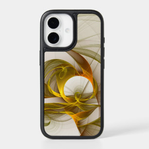 Modern Abstract Precious Metal Colors Fractal iPhone 17 Case
