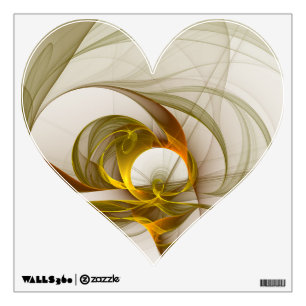 Modern Abstract Precious Metal Colors Fractal Wall Decal