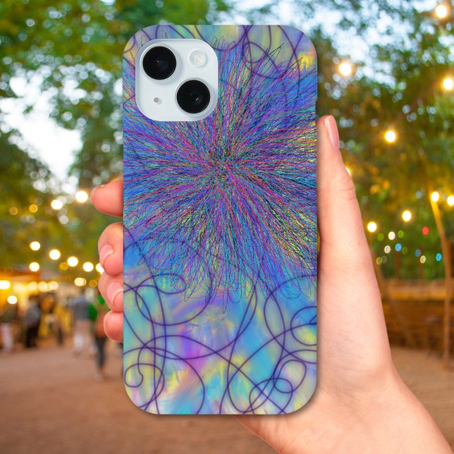 Modern Abstract Psychedelic Art Case-Mate iPhone Case (Modern abstract psychedelic art iPhone case)