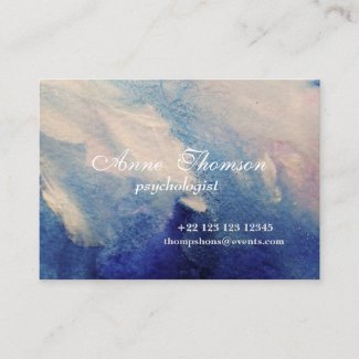 Modern Abstract Purple Business Card
