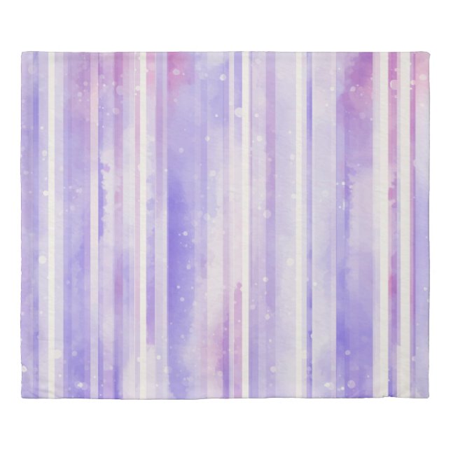 Modern Abstract Purple Pattern Duvet Cover (Front)