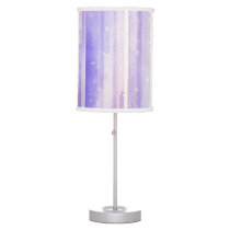 Modern Abstract Purple Pattern Table Lamp