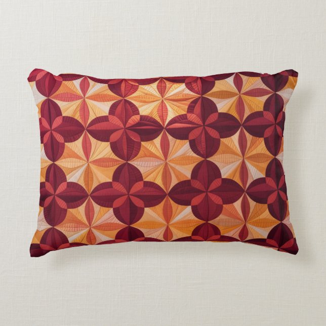Modern Abstract Quilt, Throw Pillow  (Front)