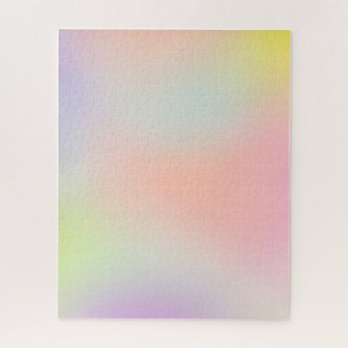 Modern abstract rainbow unicorn pastel gradient jigsaw puzzle