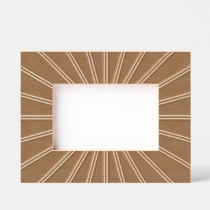 Modern Abstract Rays Laser Etched Picture Frame Engraved Frames