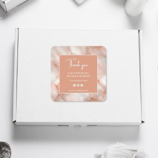 Modern Abstract Rose Gold Business
