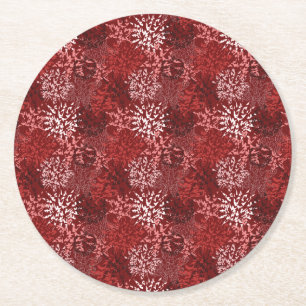 Modern Abstract Round Paper Coaster