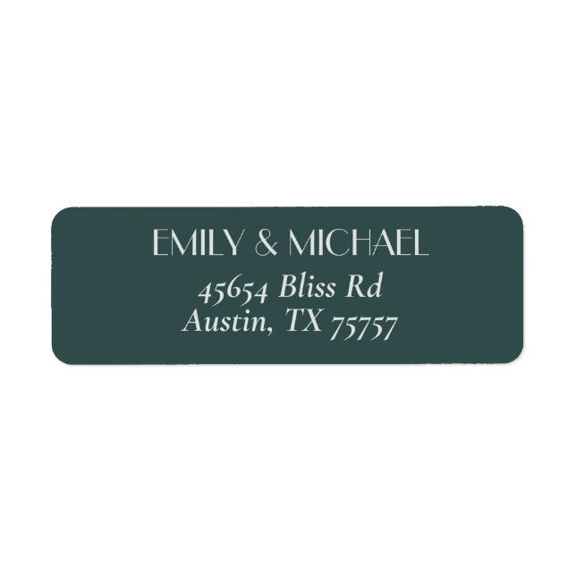 Modern Abstract Sage Green Moss Watercolor Label (Front)