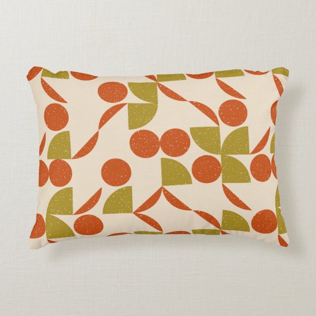 Modern abstract seamless geometric pattern with se accent pillow (Front)
