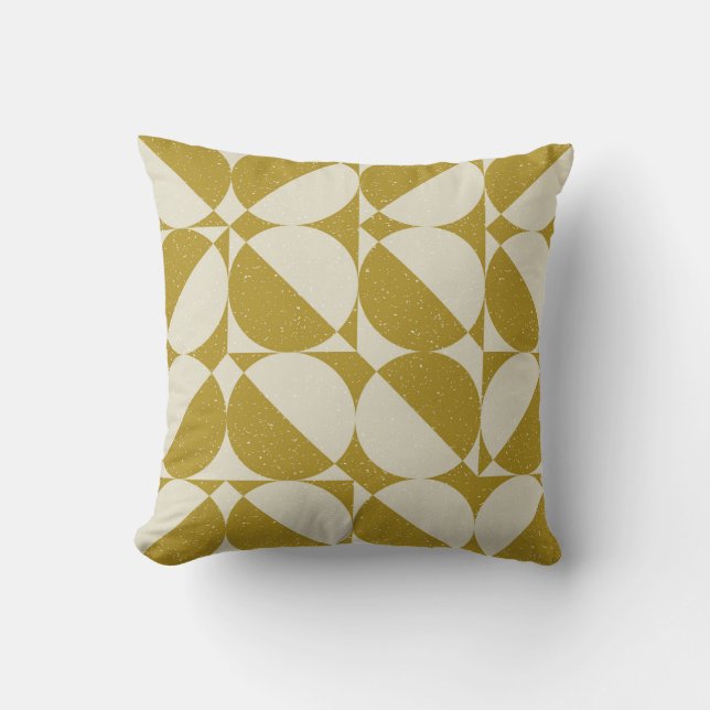 Modern abstract seamless geometric pattern with se throw pillow (Front)