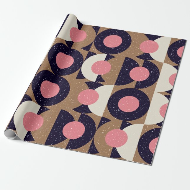Modern abstract seamless geometric pattern with se wrapping paper (Unrolled)