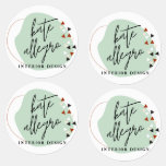 Modern Abstract Shapes Custom Made Company Logo Labels