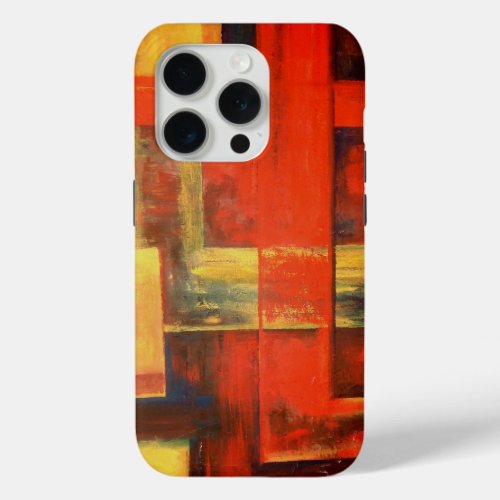 Modern Abstract Shapes Painting  iPhone 15 Pro Case