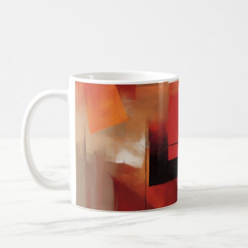 Modern Abstract Shapes Painting Colorful Art Coffee Mug