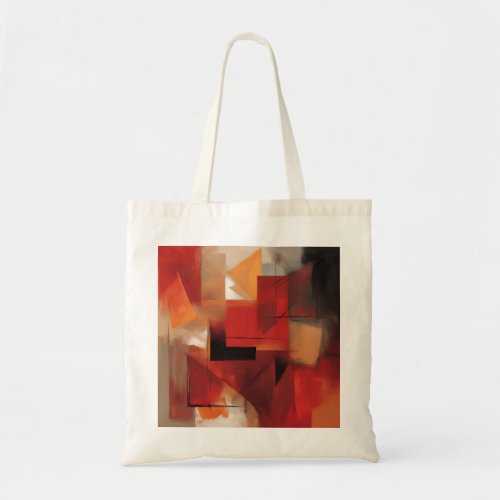 Modern Abstract Shapes Painting Colorful Art Tote Bag