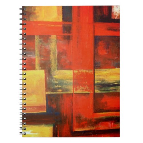 Modern Abstract Shapes Painting  Notebook